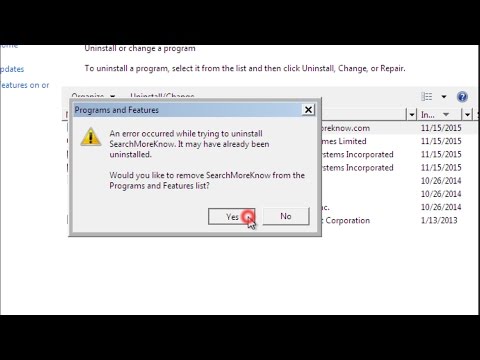 How to remove SearchMoreKnow step by step