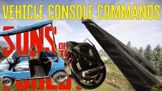 How to Spawn All Vehicles Console Commands Sons of the Forest