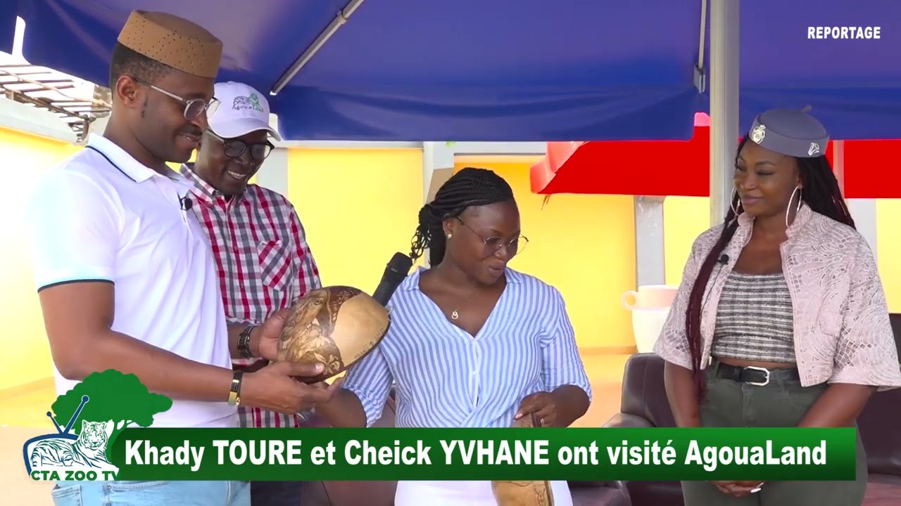 Khady Touré et Cheick Yvhane ont visité AgouaLand au Bénin.