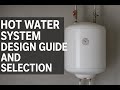 How to Design a Hot Water System for Commercial Projects