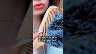 ASMR Let Me Comb Your Hair 🌙 Fluffy Mic Cover Sounds + Soft Whispers #asmr