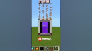 Minecraft nether portal design in 30 sec #shorts #minecraft #minecraftshorts