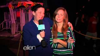 Amy and Jeannie at a Haunted House!