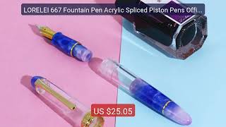 LORELEI 667 Fountain Pen Acrylic Spliced Piston Pens Office... — Top Pick 2026 | Unbeatable Price!