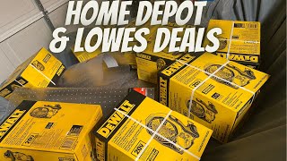 Walkthrough Lowes and Home Depot and discount deals.