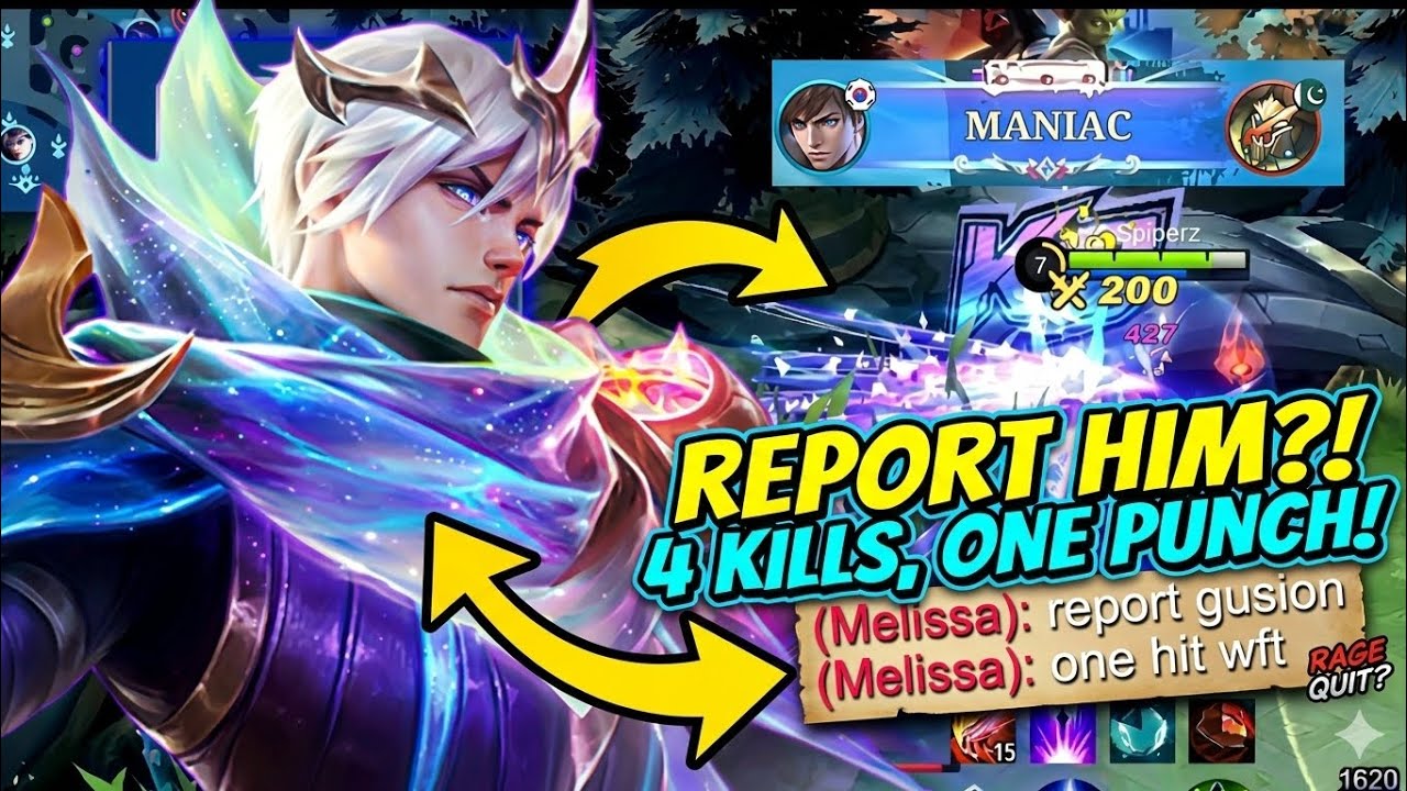 Plz abuse this new Gusion one shot build 🔥|| SHOBO-SHOBO 