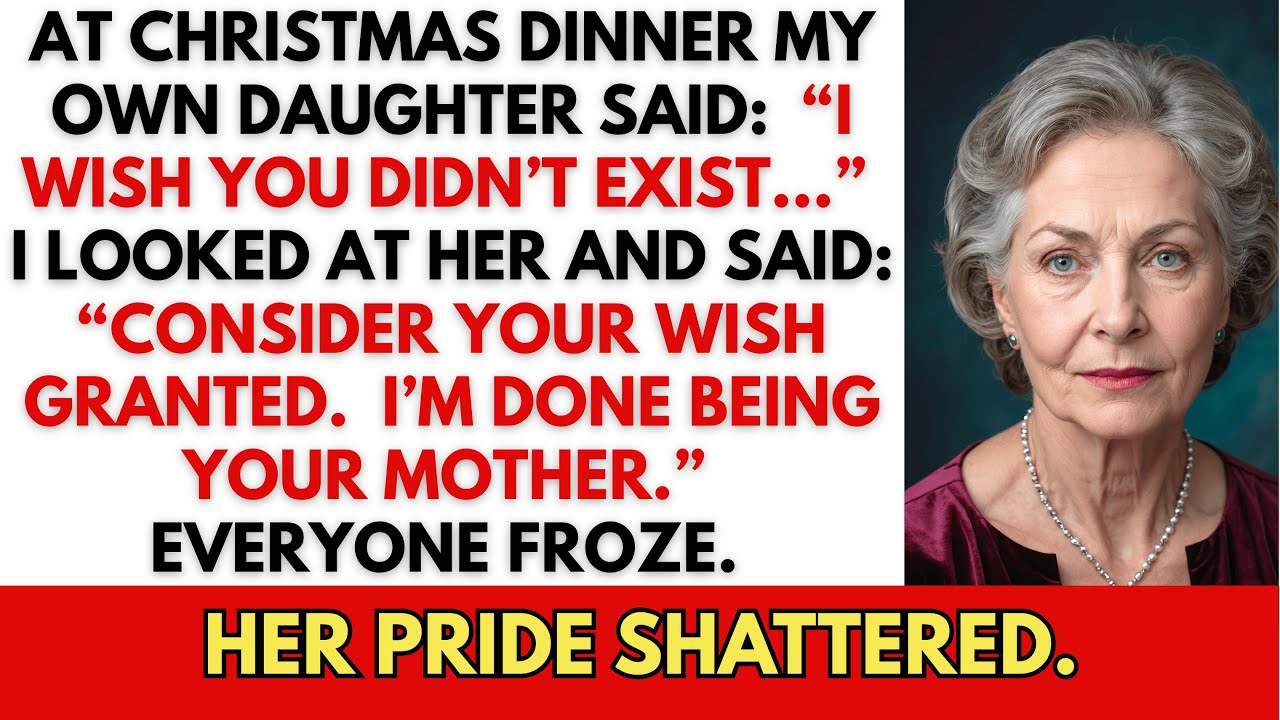 Моя дочь сказала: «Лучше бы тебя не было» на рождественском ужине — поэтому я сделала то, чего ни...