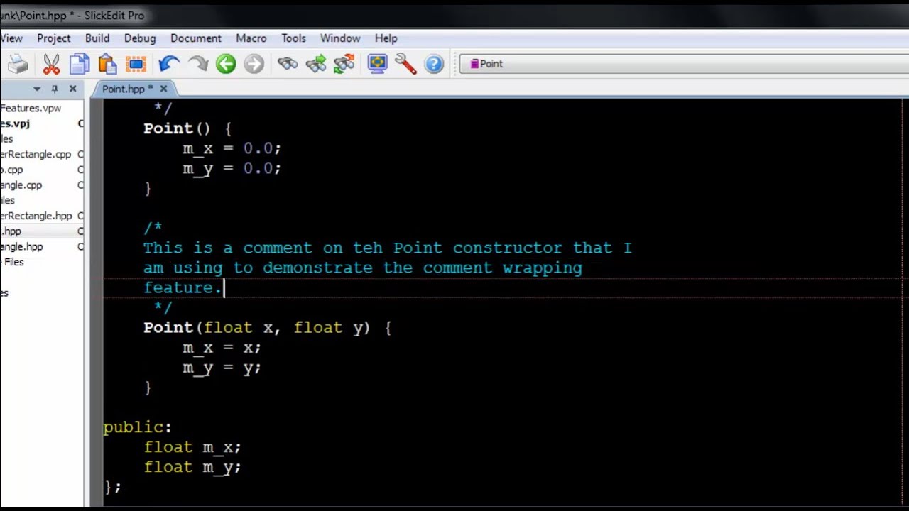 SlickEdit - Comment Wrapping - YouTube