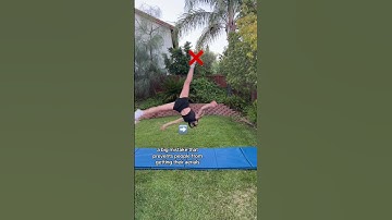Learn a flip RISK FREE! 😊✨#aerial #tumbling #tutorial #flip #cheer #gymnastics #dance