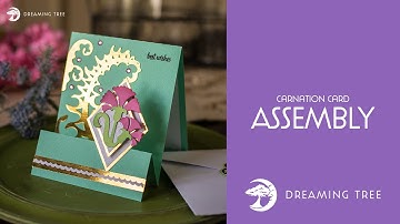 SVG File - Carnation Card - Assembly Tutorial (For Cricut, Silhouette, and ScanNCut)