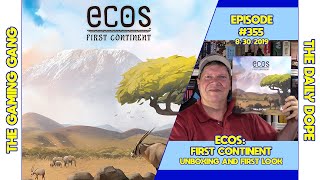 Ecos: First Continent - Unboxing and First Look on The Daily Dope #355