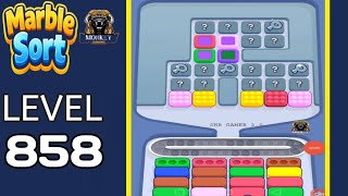 Marble Sort level 858 walkthrough solution