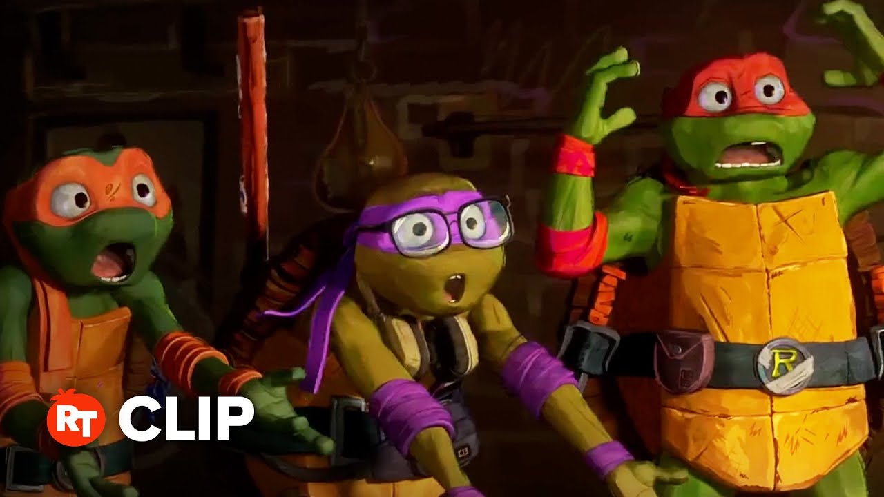 TEENAGE MUTANT NINJA TURTLES: Mutant Mayhem Sneakin in Clip 4K