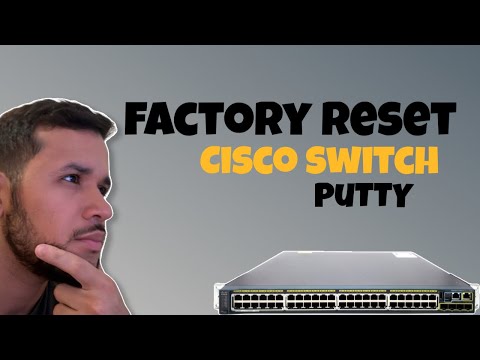 How to factory reset Cisco 2960 Switch | Delete VLANs & Connect to PuTTY