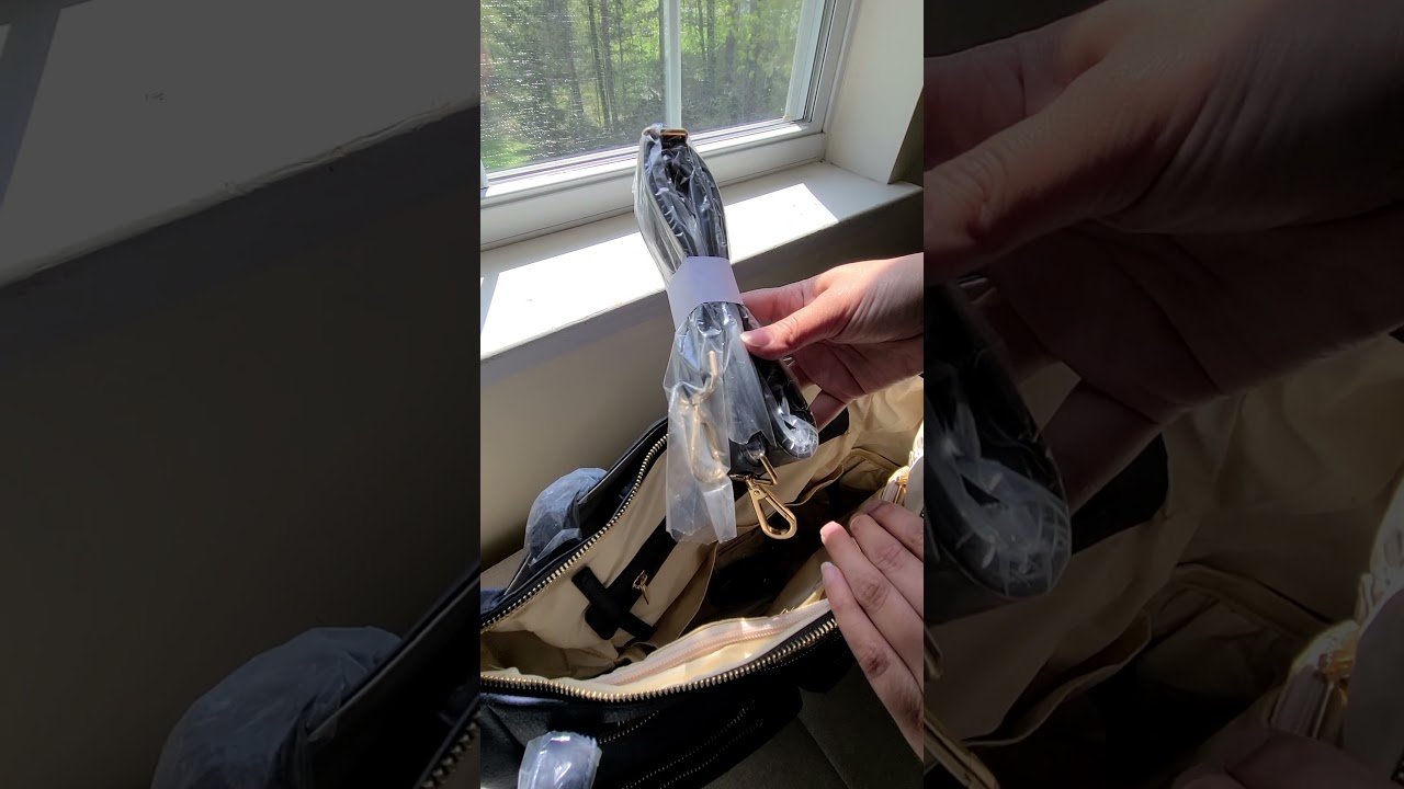 Miss Fong Diaper Tote Bag in Navy Meets Black Unboxing