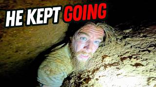 I followed a stranger into a hole in the ground.