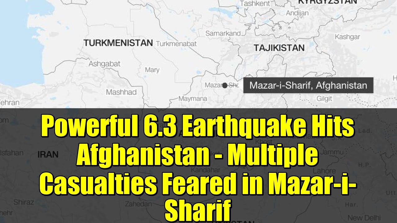 Мощное землетрясение магнитудой 6,3 произошло в Афганистане. В Мазари-Шарифе опасаются многочисле...