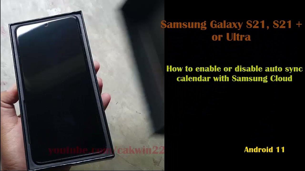 How to enable or disable auto sync calendar with Samsung Cloud in