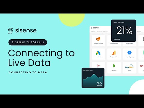 Connecting to Live Data | Sisense Tutorials: Connecting to Data
