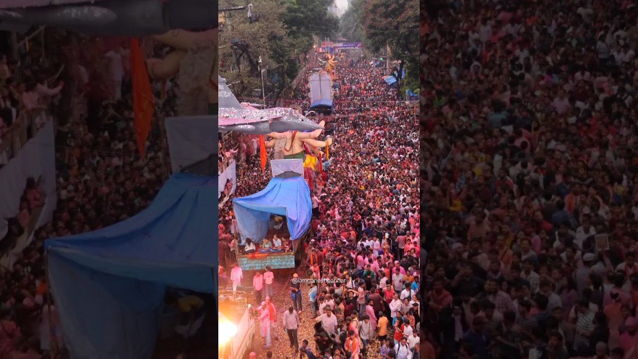 Mumbai most famous festival || Ganesh chaturthi || ganesh visharjan ||  
