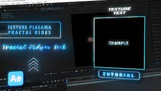 Famous Texture Plasma Text In After Effects | Fractal Ridges Tutorial In Ae Profile
