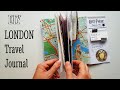 Diy london travel journal flip through  travelers notebook in junk journal style tutorial