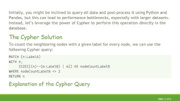How to Efficiently Count Neighbors with a Specific Label in Neo4j Using Cypher