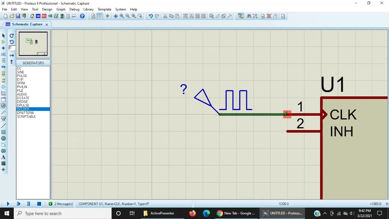HOW TO MAKE A COUNTER ON PROTEUS
