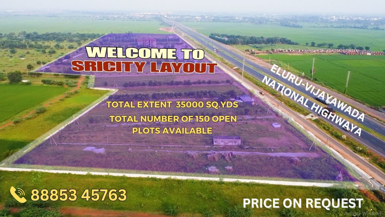 Exploring the Exquisite Layout of Sri City, Eluru | total extent  35000 Sq.yds |150 Open Plots |