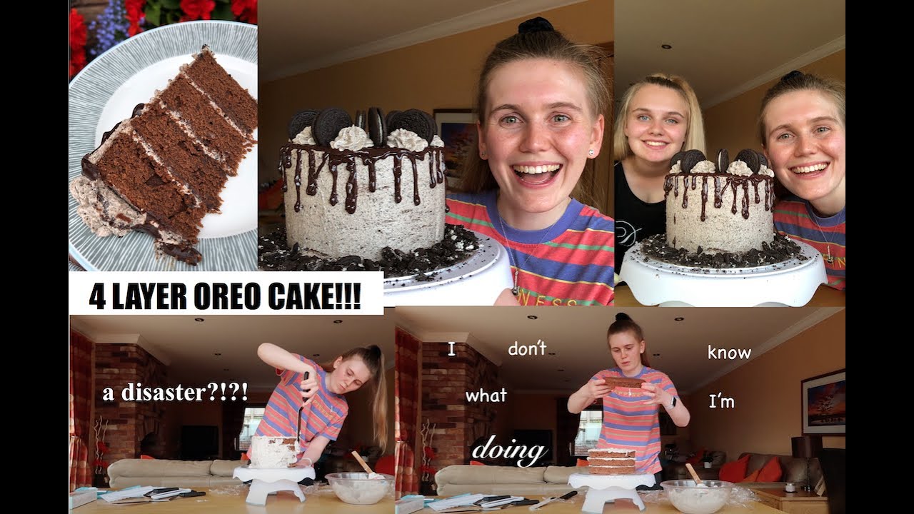 MAKING AN OREO DRIP CAKE FOR THE FIRST TIME!
