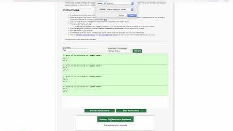 Test Generator to Create Quiz Questions in Brightspace