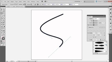 60 Second Illustrator Tutorial : Tapered and Elegant Lines -HD-