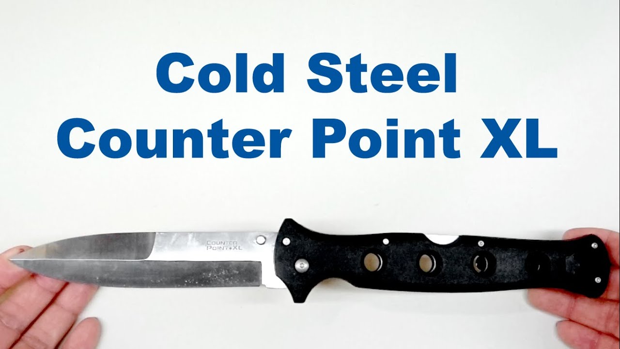 Cold Steel Counter Point XL Folding Knife YouTube