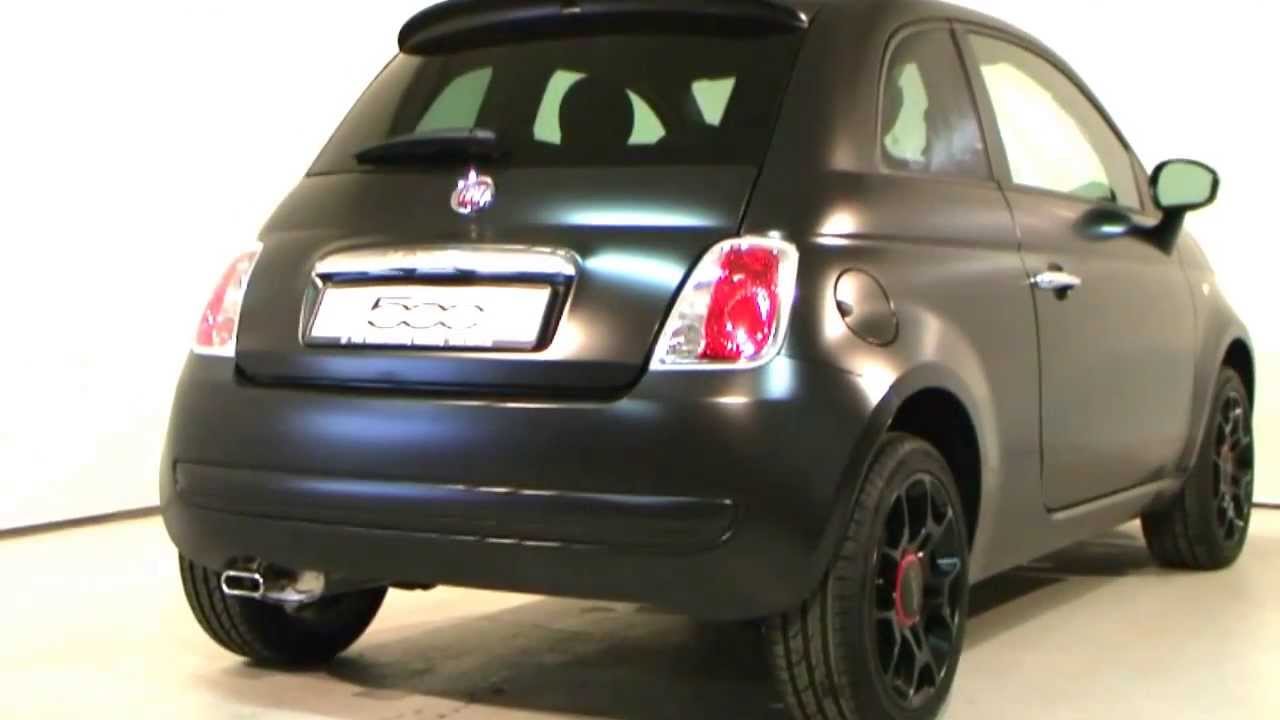 Fiat 500 1 4 100ps Black Jack Mattschwarz Www Autohaus Biz Fiat Niederlassung Hamburg Youtube