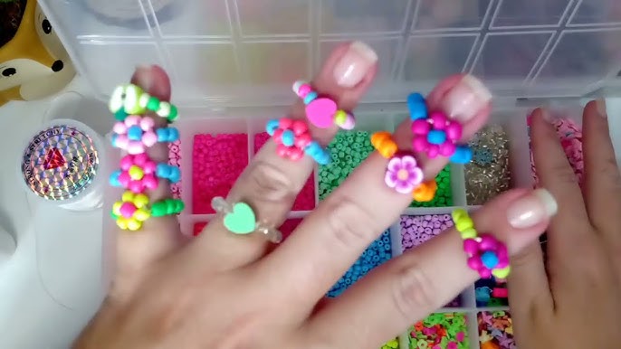 DIY Easy Girls Beaded Bracelet  Como hacer pulseras con bolitas plásticas  para niñas,fácil y rápido 