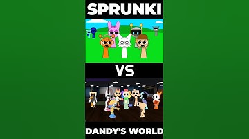 which is better | #dandysworld #sprunki #roblox #incredibox #animation #memes #sticknodes #shorts
