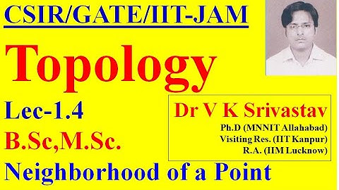 Lec 1.4: Topology: Neighborhood of a point, CSIR-NET, GATE, IIT-JAM, M.Sc., B.Sc. Mathematics