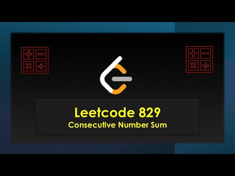 Consecutive Numbers Sum - Leetcode [Hard] [FR] [Python]