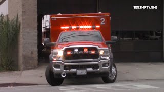 LAFD *NEW* RESCUE 2 & ENGINE 2 RESPONDING