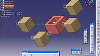 CATIA V5 Tutorial - Offset Constraint [113]