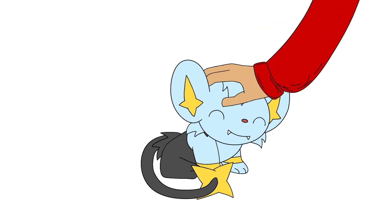 Shinx headpats (Pokémon animation loop)