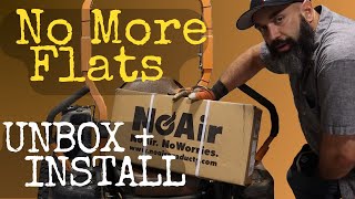 Scag Zero Turn Flat Free Wheels on the Mower - NoAir - Scag Patriot Casters Unboxing & Install