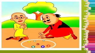 Motu Patlu kancha game || motu patlu ki jodi || motu patlu drawing || motu patlu painting 🎨🖌️ screenshot 2