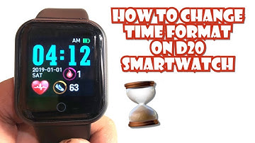 HOW TO CHANGE THE TIME FORMAT ON YOUR D20 SMARTWATCH | TUTORIAL | ENGLISH