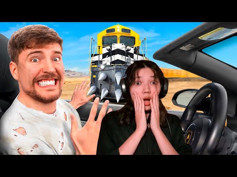 MrBeast - Останови Этот Поезд, Выиграй Lamborghini | Реакция