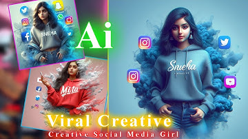 Creative Viral Social Media Girl Ai Name Images |Bing image creator tutorial