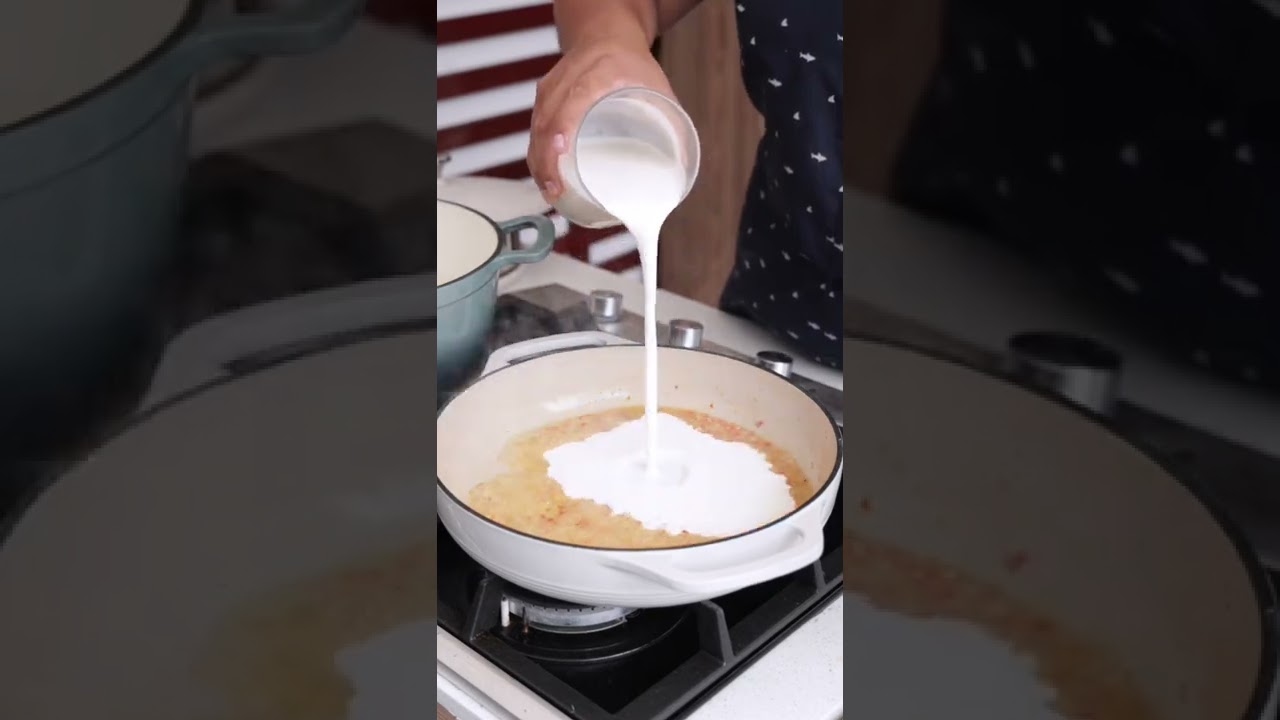 Spaghetti con Langostinos a la Crema