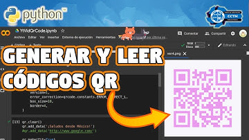 🐍+ 🤳 ¿Cómo hacer y leer códigos QR con Python? | qrcode, pyzbar | Python | Google Drive