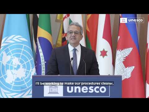 Khaled El Enany Takes Office As UNESCO Director General
