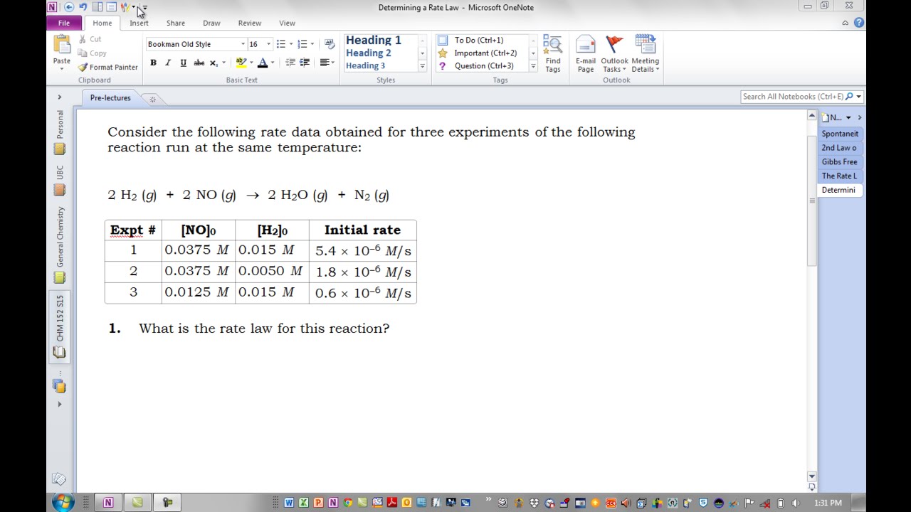 Determining A Rate Law YouTube Determining a rate law youtube